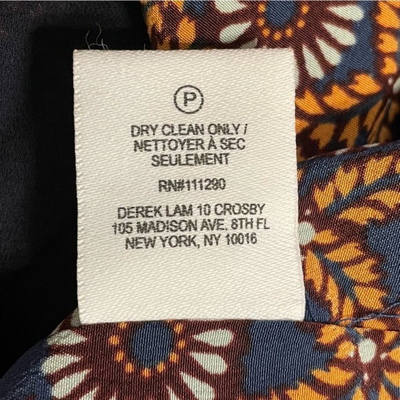 10 CROSBY DEREK LAM NWOT Silk Medallion Floral Dress - Picture 10 of 10